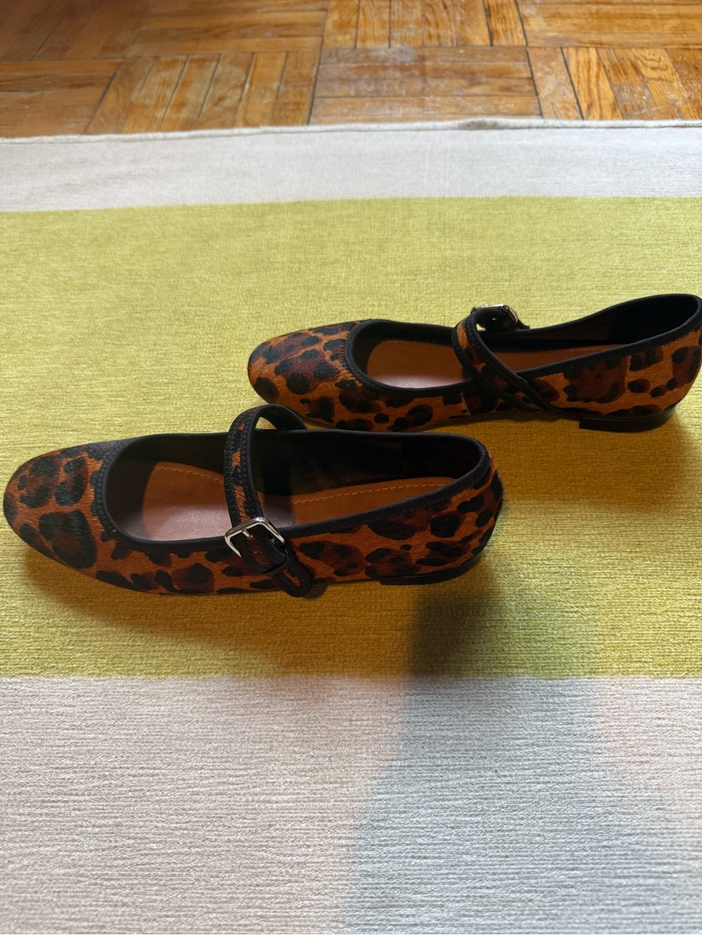 Anthropologie Maeve Leopard Print Mary Jane Flats EU40 - Picture 6 of 9